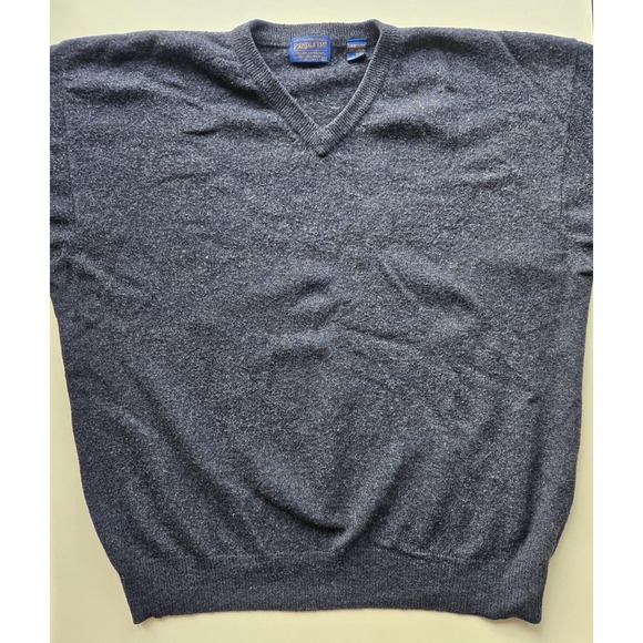 Pendleton Other - Small hole - Vtg Pendleton Lambswool Sweater Mens XXL Blue Gray Cozy Fall Winter